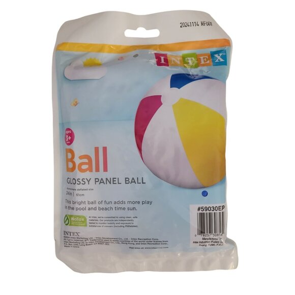 Intex 24” Glossy Panel Beach Ball The Wet Set #59030EP New Sealed 2024 - Picture 2 of 2